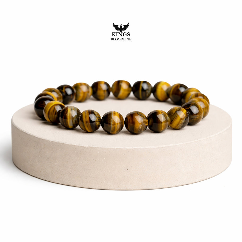 Tiger Eye Bracelet for Men | Natural Stone Beaded Bracelet