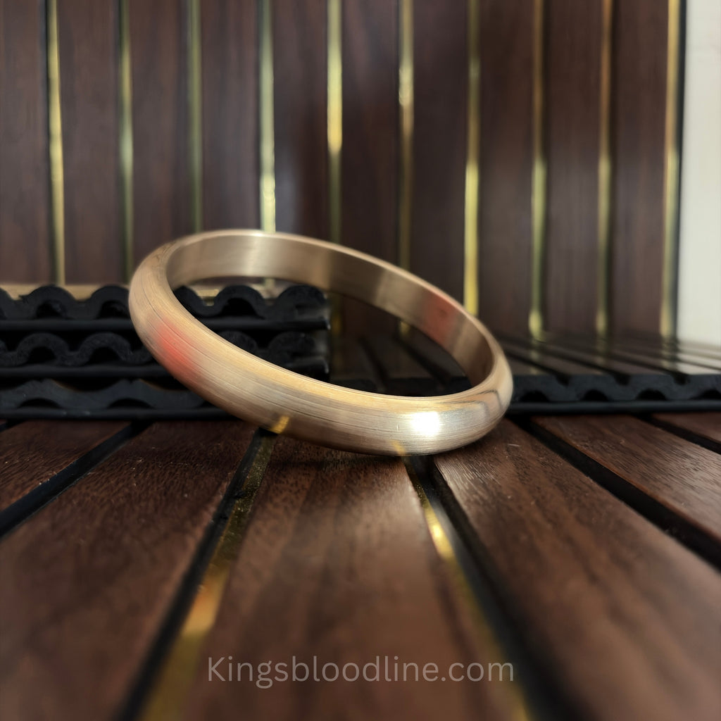 Brass kada round side view