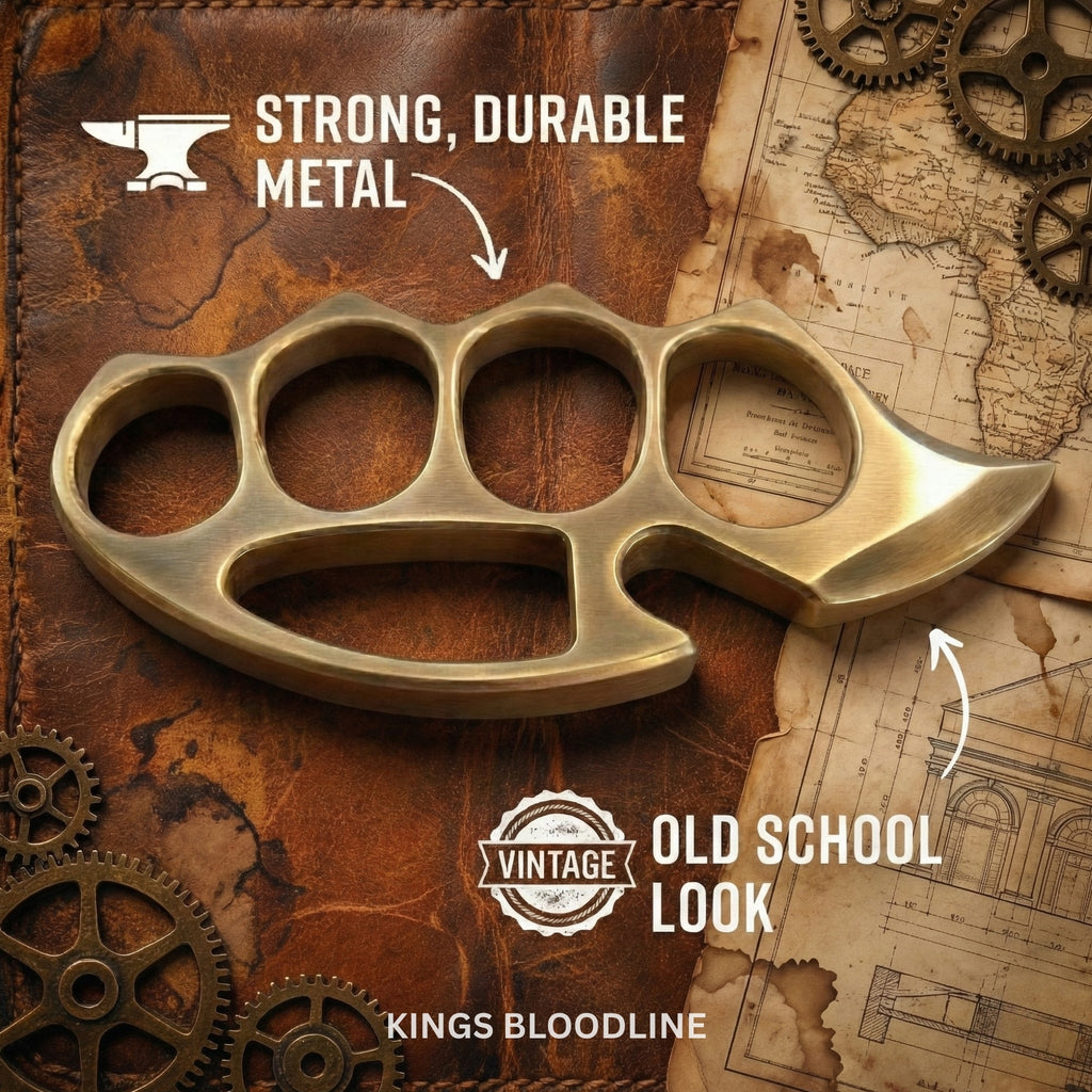 Brass knuckle duster infographics