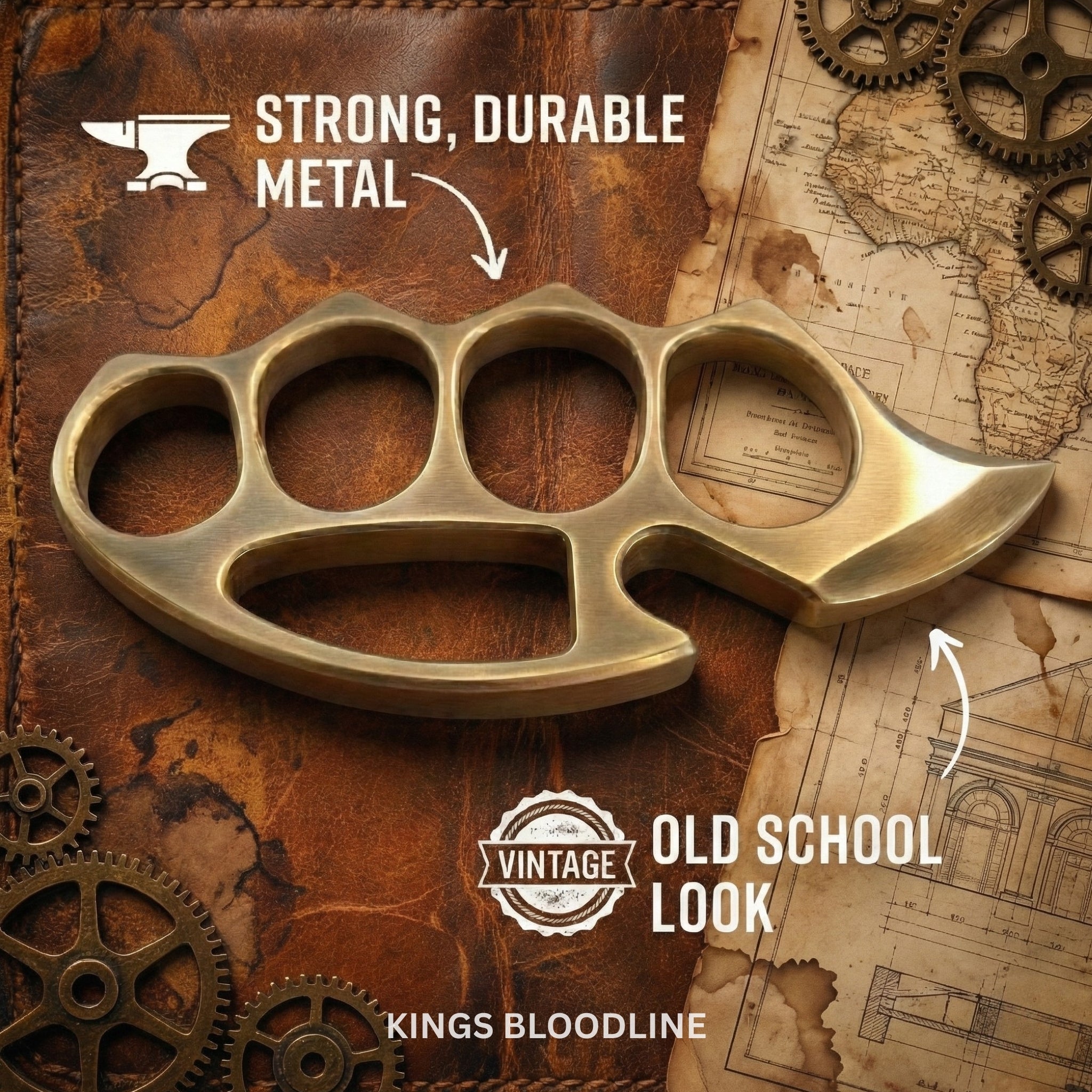 Brass knuckle duster infographics