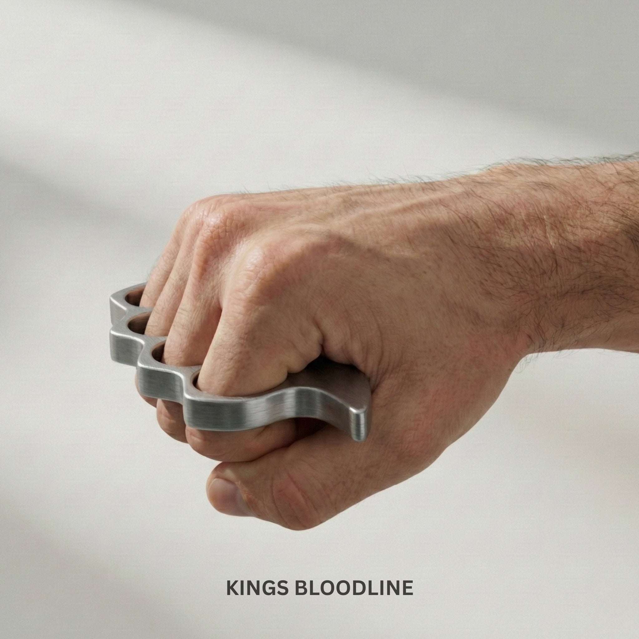 Iron metal gangster knuckle hands side view