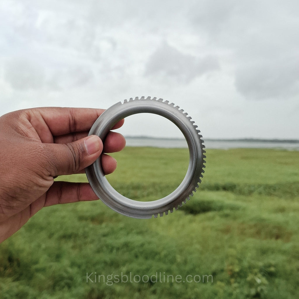 Sarbhloh Kada Half Spikes Side View