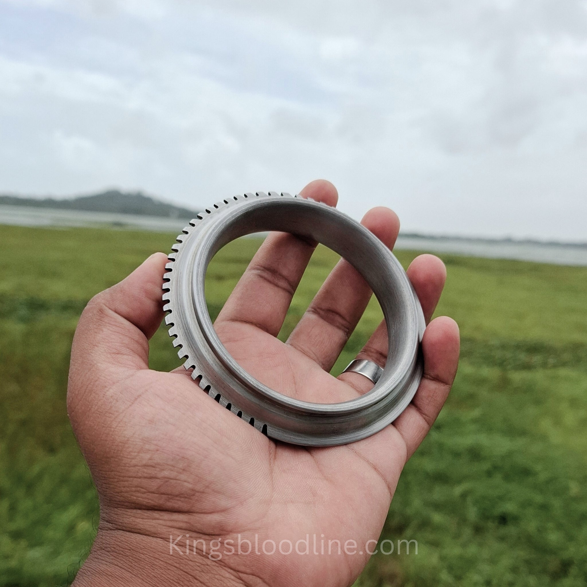 Sarbhloh Kada Half Spikes on hands