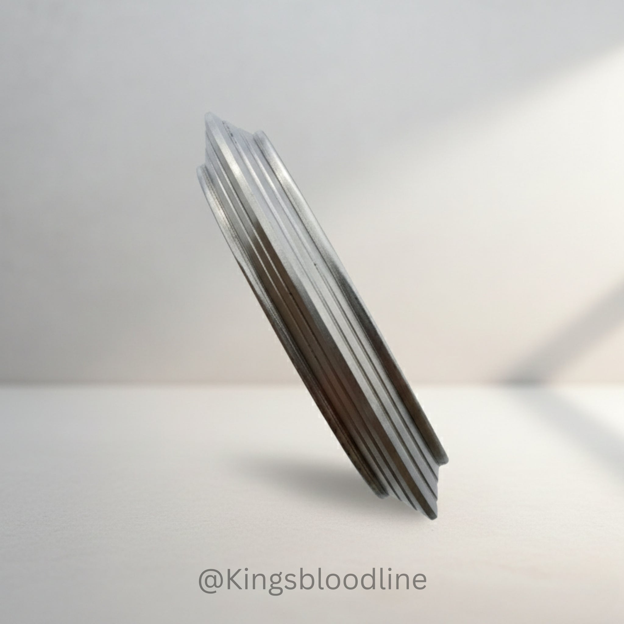 Sarbhloh kada Sharp Edge With Stripes