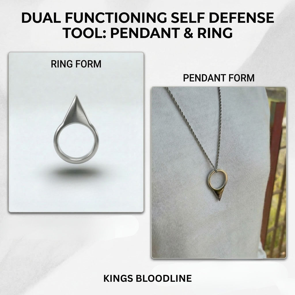 Batman Rings (Dual Edge & Single Edge Combo) +Free Stainless Steel Chain